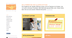 Desktop Screenshot of aladdin-stiftung.ch